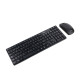 TooQ Teclado + Ratón slim inalámbricos, Negro
